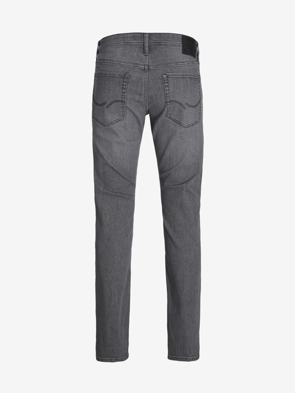 Jack & Jones Šedé pánske džínsy úzkeho strihu Jack & Jones Glenn