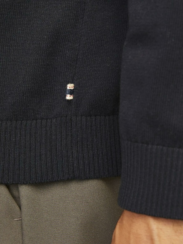 Jack & Jones Čierny Pánsky rolák Jack & Jones Basic