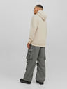 Jack & Jones Béžová pánska mikina s kapucňou Jack & Jones Bradley