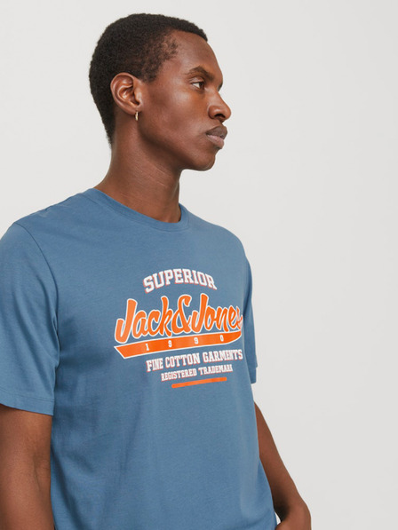 Jack & Jones Modrá pánska košeľa Jack & Jones s logom