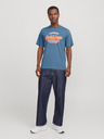 Jack & Jones Modrá pánska košeľa Jack & Jones s logom