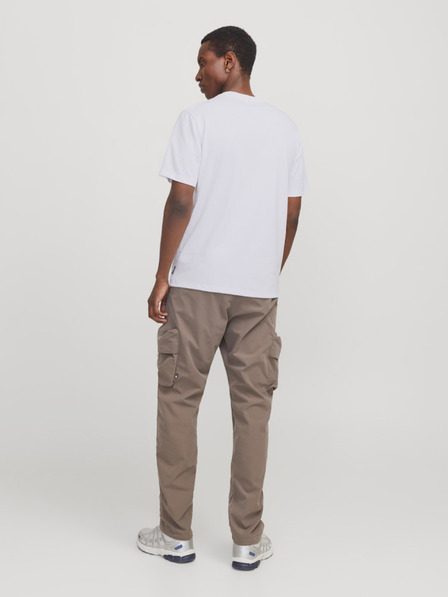 Jack & Jones Biele pánske tričko Jack & Jones Fusion