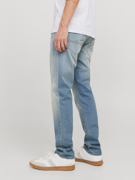 Jack & Jones Modré pánske džínsy zúženého strihu Jack & Jones Mike
