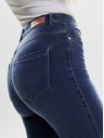ONLY Modré skinny fit džínsy s vysokým pásom ONLY Royal