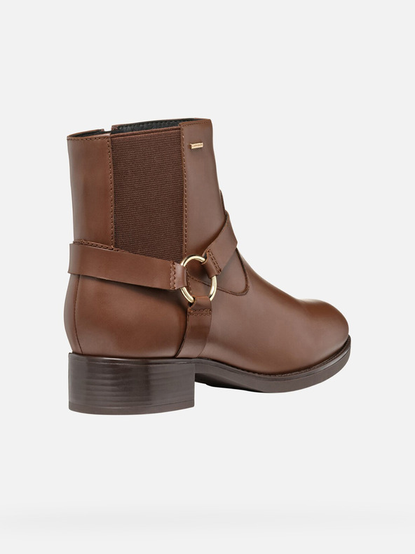 Geox Hnedé dámske členkové topánky Geox Felicity ABX