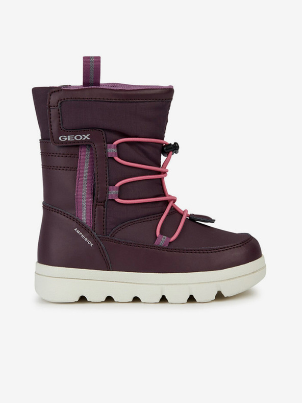 Geox Vínové dievčenské členkové topánky Geox Willaboom Abx