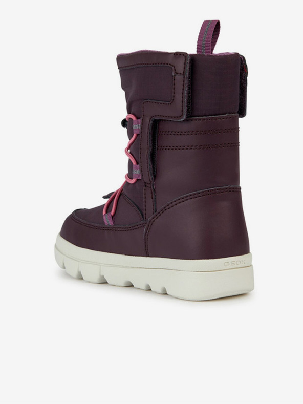 Geox Vínové dievčenské členkové topánky Geox Willaboom Abx