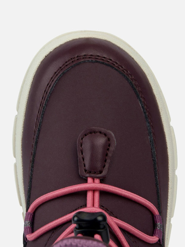 Geox Vínové dievčenské členkové topánky Geox Willaboom Abx