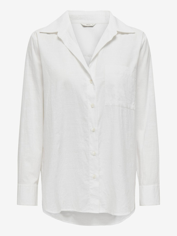 ONLY Biela dámska košeľa JEDINE