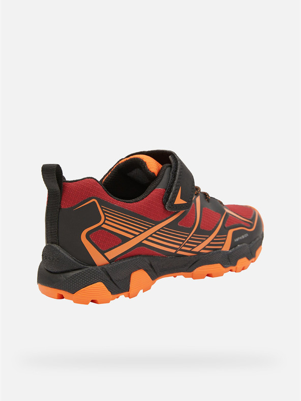 Geox Tmavo červené chlapčenské tenisky Geox Magnetar B Abx