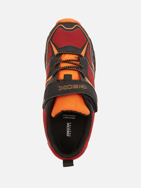Geox Tmavo červené chlapčenské tenisky Geox Magnetar B Abx