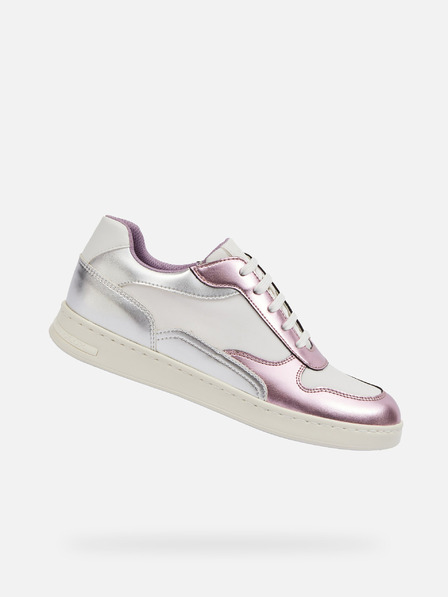 Geox Strieborné dámske tenisky Geox Jaysen