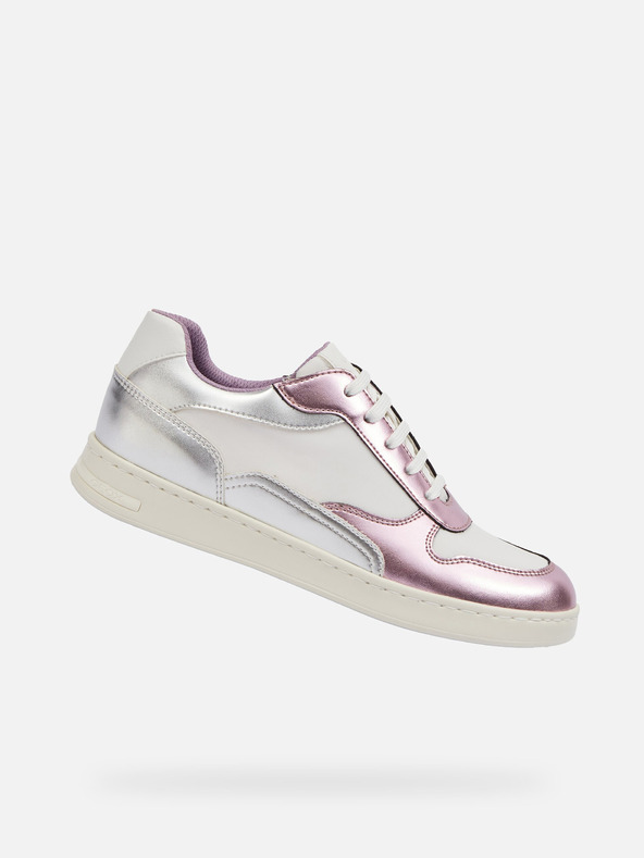 Geox Strieborné dámske tenisky Geox Jaysen