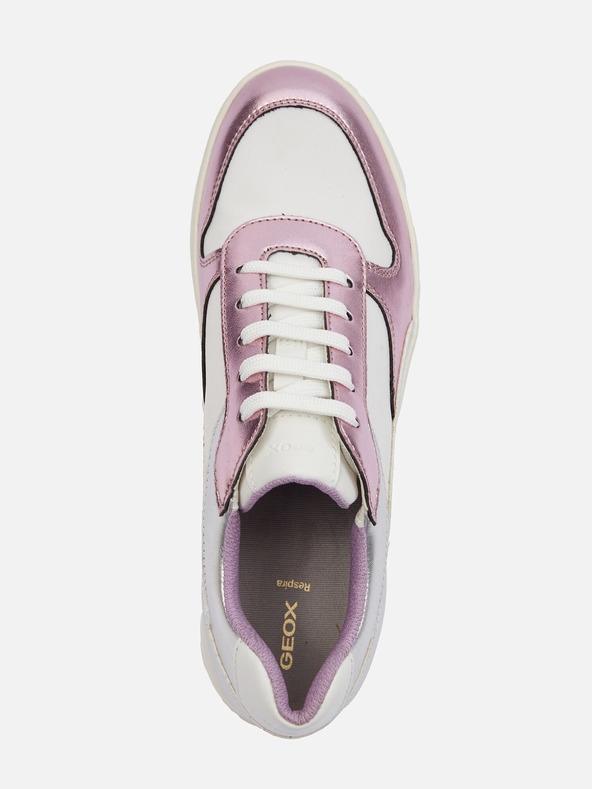 Geox Strieborné dámske tenisky Geox Jaysen