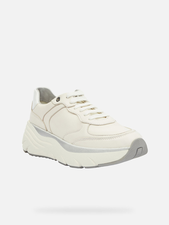 Geox Krémové dámske tenisky Geox Diamanta