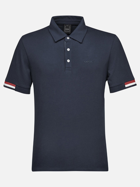 Geox Tmavomodré pánske polotričko Geox