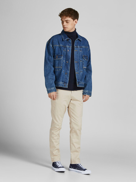 Jack & Jones Béžové pánske chino nohavice Jack & Jones