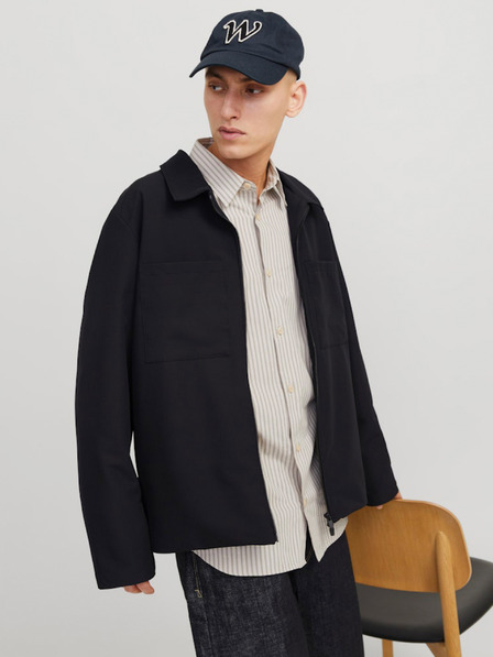 Jack & Jones Čierna pánska bunda Jack & Jones