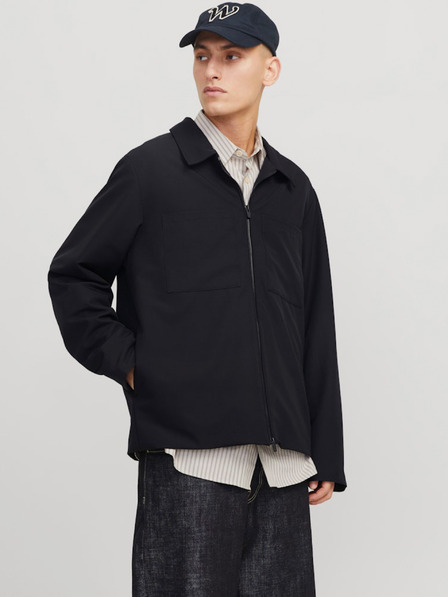 Jack & Jones Čierna pánska bunda Jack & Jones