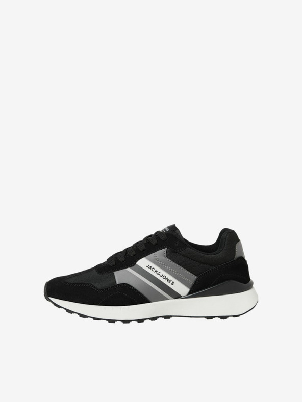 Jack & Jones Sivé a čierne pánske tenisky Jack & Jones