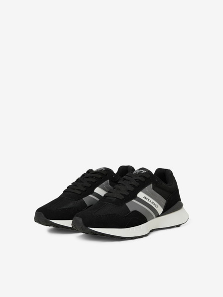 Jack & Jones Sivé a čierne pánske tenisky Jack & Jones