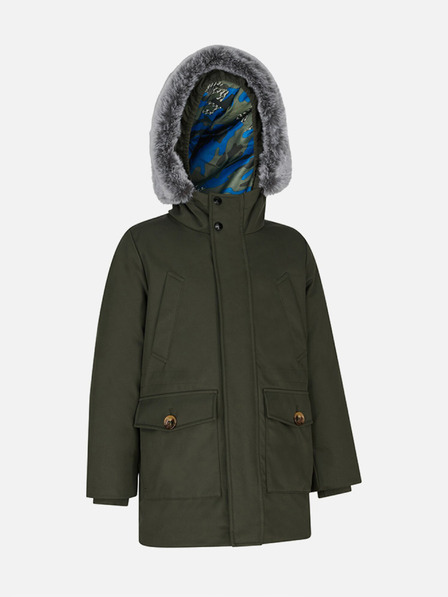 Geox Khaki chlapčenská bunda Geox Norwolk