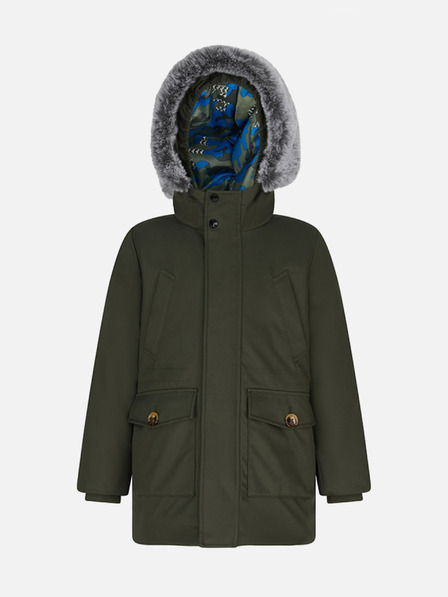 Geox Khaki chlapčenská bunda Geox Norwolk