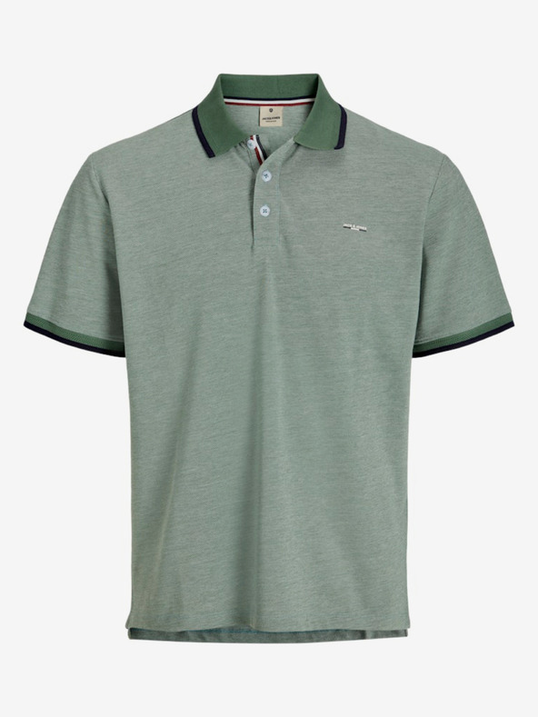 Jack & Jones Zelená pánska polokošeľa Jack & Jones