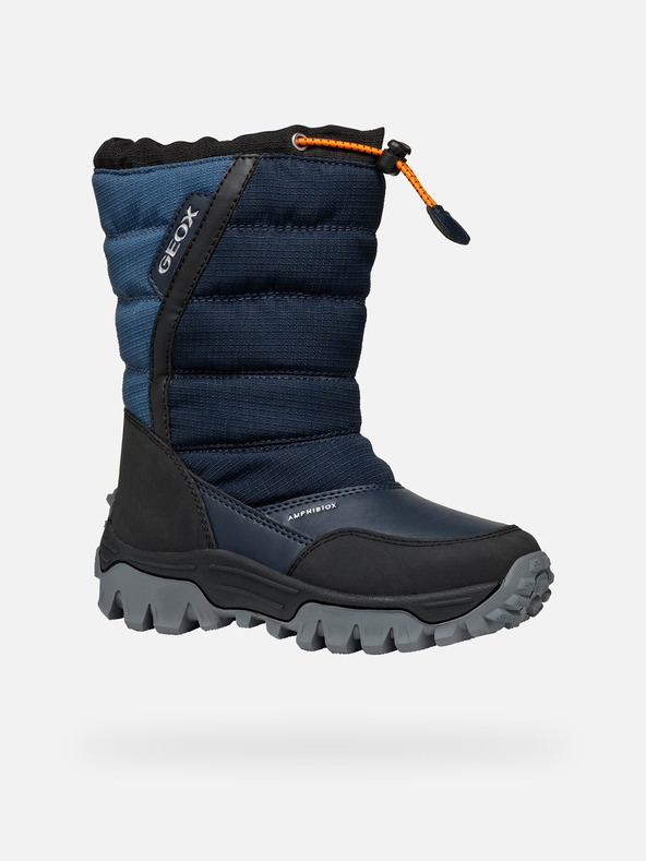 Geox Modré chlapčenské zimné topánky Geox Himalaya Abx