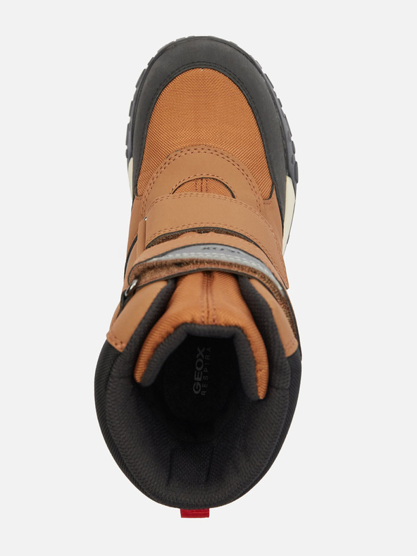 Geox Hnedé chlapčenské zimné topánky Geox Trekkyup B ABX