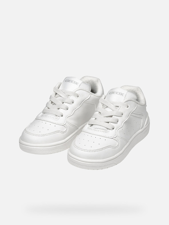 Geox Biele dievčenské tenisky Geox Washiba