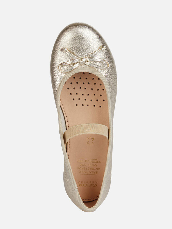 Geox Zlaté dievčenské balerínky Geox Plie