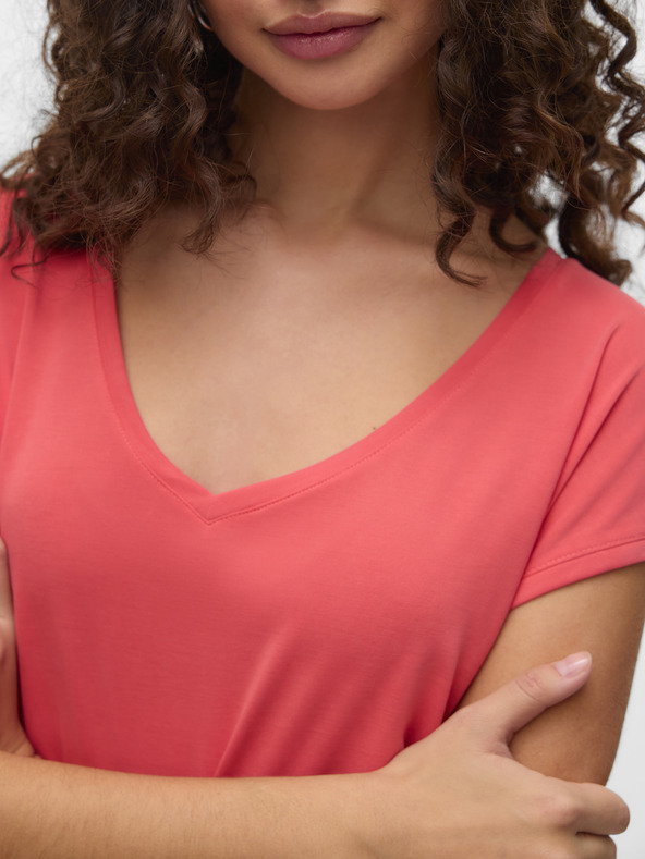 Vero Moda Oranžová dámska košeľa Vero Moda Filli