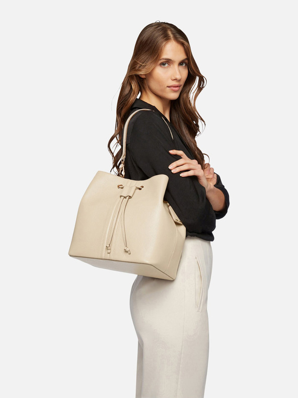 Geox Krémová dámska kabelka Geox Andrenne