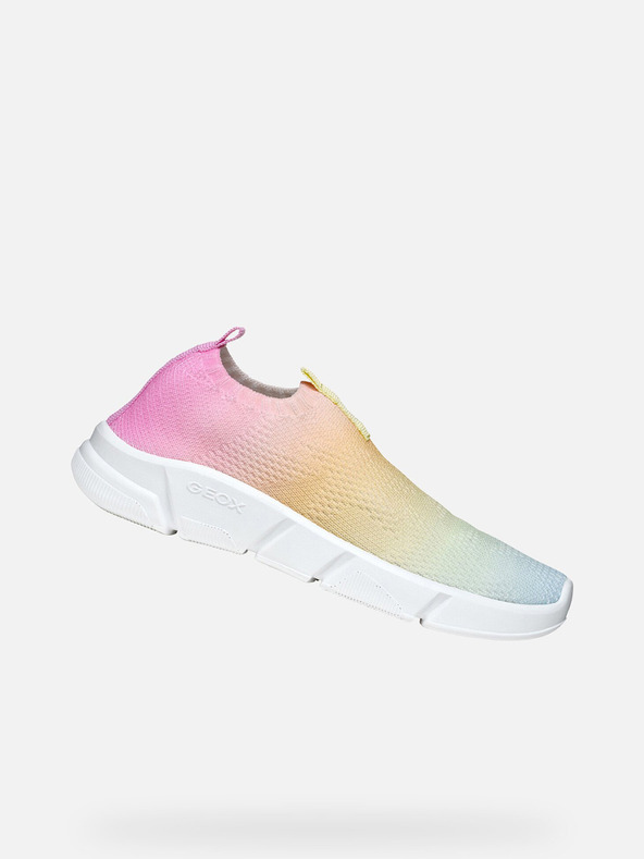 Geox Ružové dievčenské tenisky Geox Aril