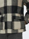ONLY & SONS Šedá a čierna pánska kockovaná košeľová bunda ONLY & SONS Connor