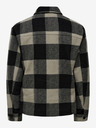 ONLY & SONS Šedá a čierna pánska kockovaná košeľová bunda ONLY & SONS Connor