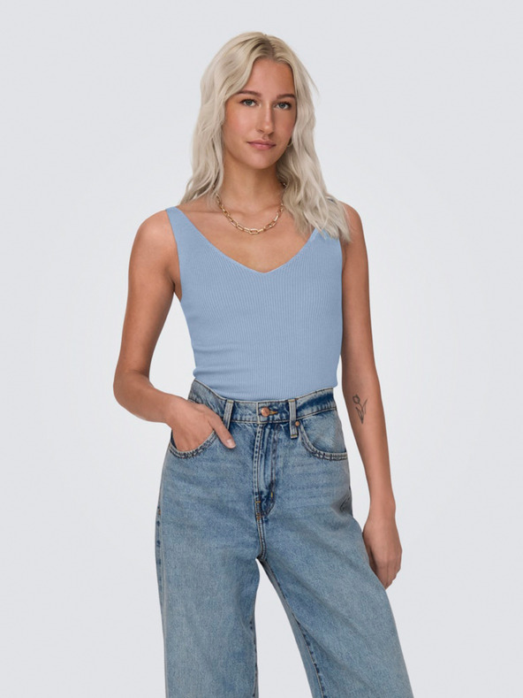 Jacqueline de Yong Svetlomodré dámske tričko JDY