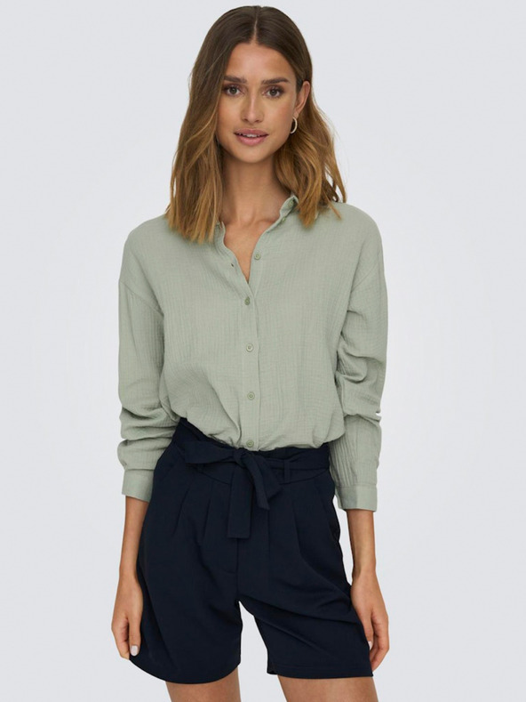 Jacqueline de Yong Zelená dámska košeľa JDY