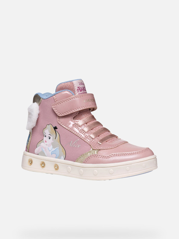 Geox Ružové dievčenské tenisky Geox Skylin