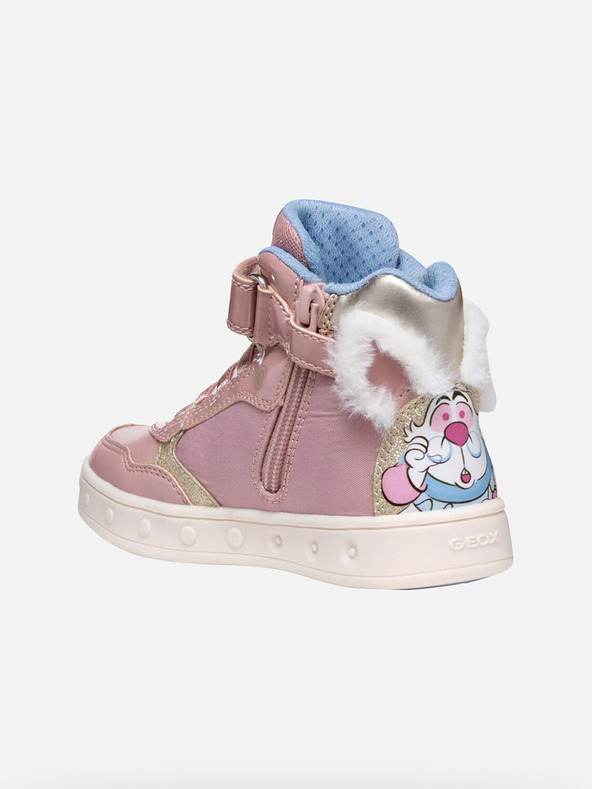 Geox Ružové dievčenské tenisky Geox Skylin