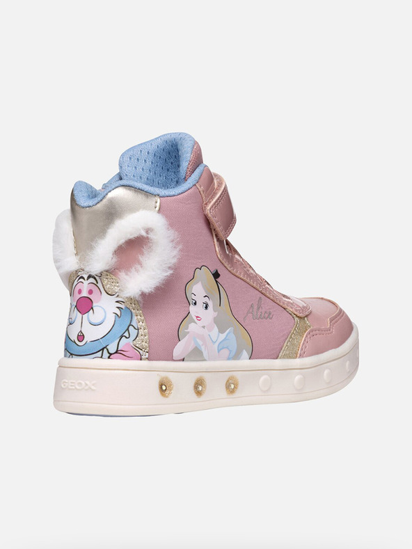 Geox Ružové dievčenské tenisky Geox Skylin