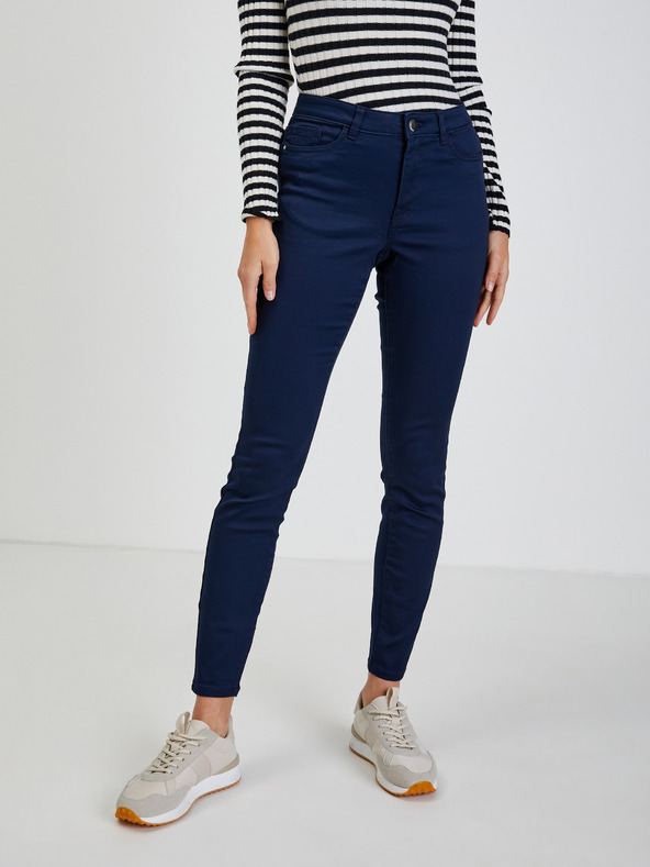 Orsay Tmavomodré dámske nohavice ORSAY