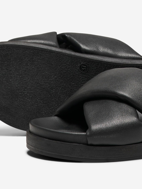 ONLY Čierne dámske papuče ONLY Minnie-12