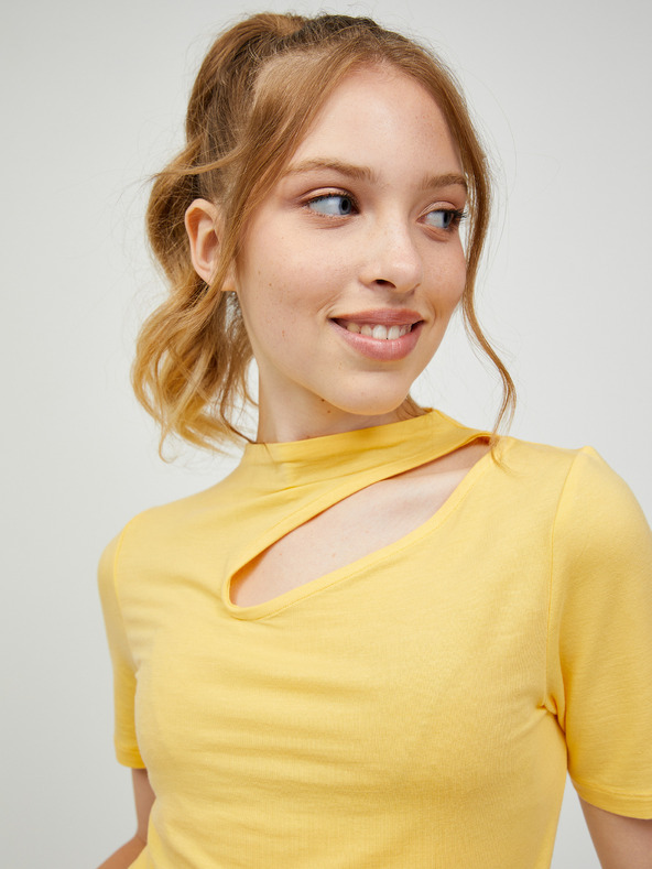 Vero Moda Žlté tričko VERO MODA Glow