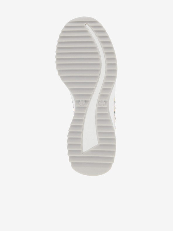 Rieker Biele dámske mokasíny Rieker