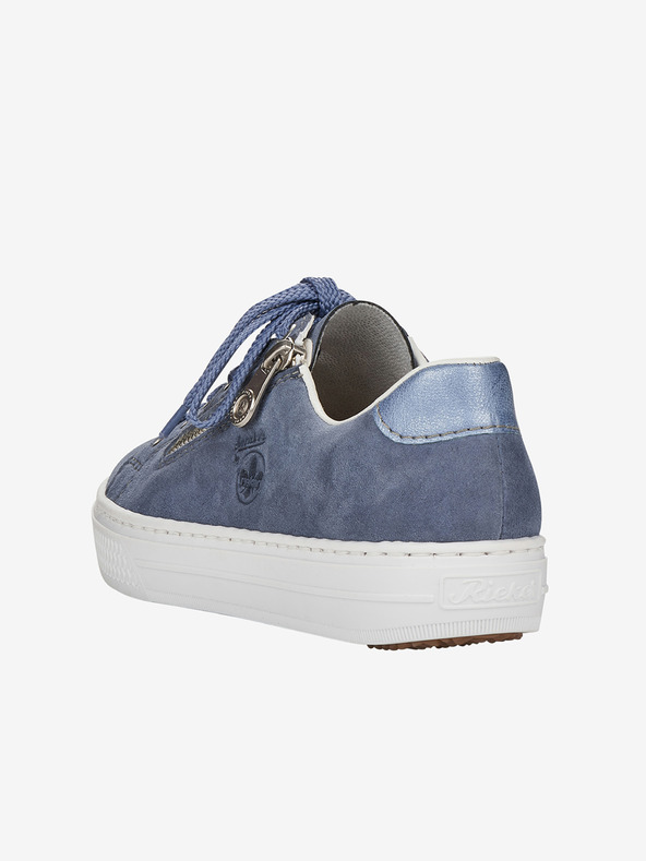 Rieker Modré dámske semišové tenisky Rieker