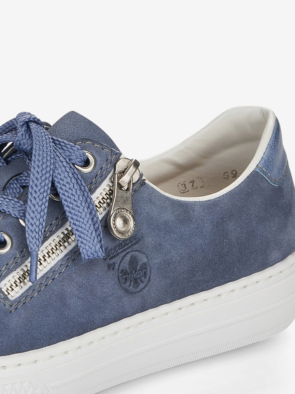 Rieker Modré dámske semišové tenisky Rieker