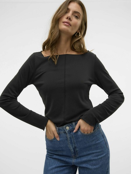 Vero Moda Čierne dámske tričko Vero Moda Maggie