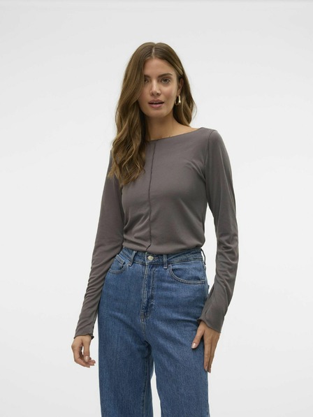 Vero Moda Hnedé dámske tričko Vero Moda Maggie
